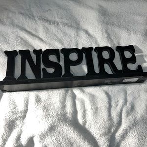 Inspire room decor sign